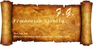 Frankovics Gizella névjegykártya